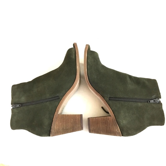 Rowen Green Ankle Boots with Fringe - Picture 2 of 8